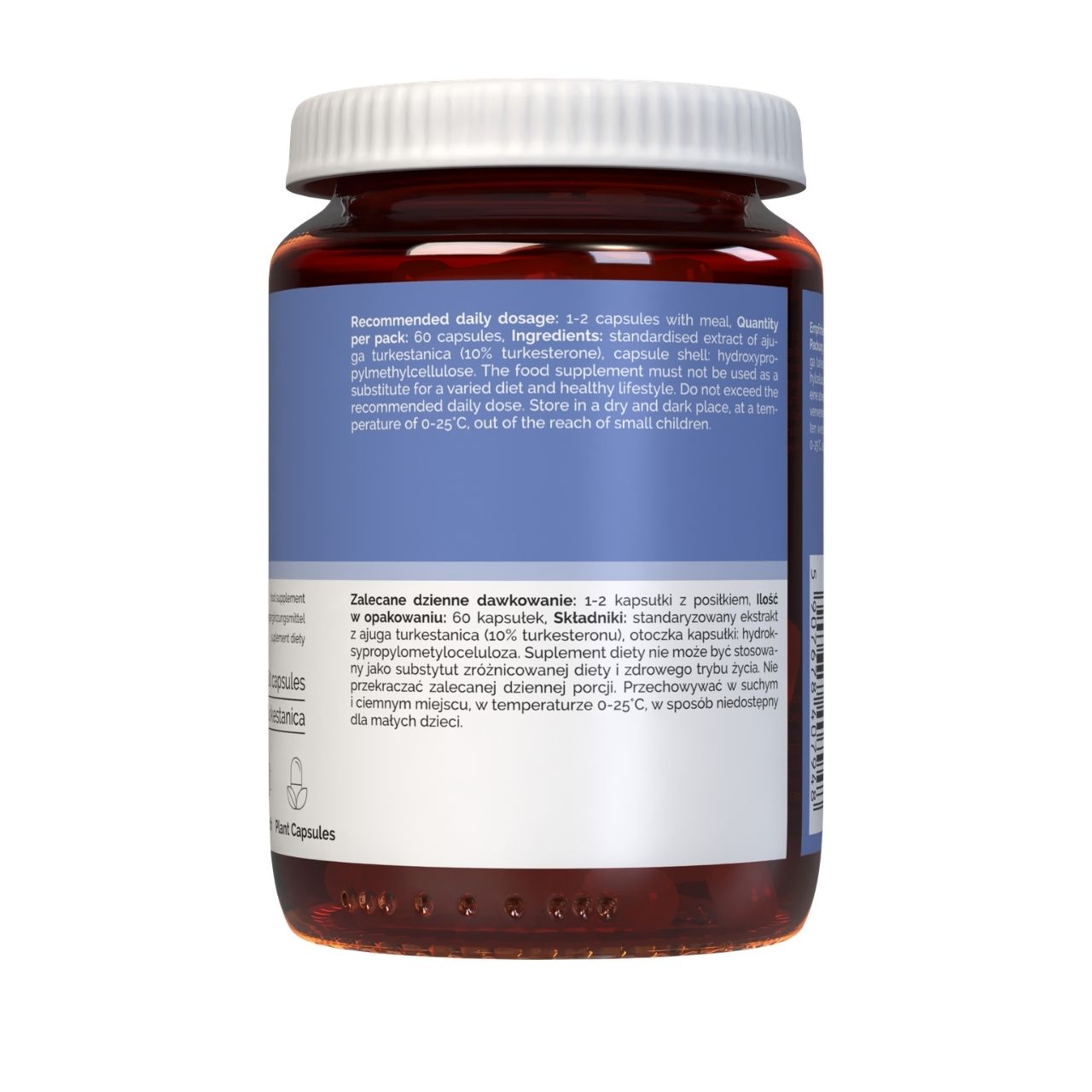 Turkestérone Vitaler's - 60 Gélules Pour Récupération, Force Et Endurance Musculaire